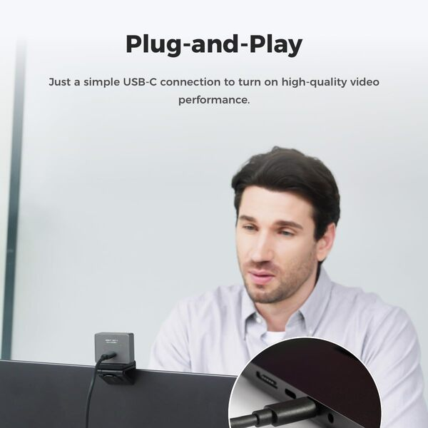 OBSBOT Meet 2 4K AI Framing Autofocus Webcam with HDR and Gesture Control