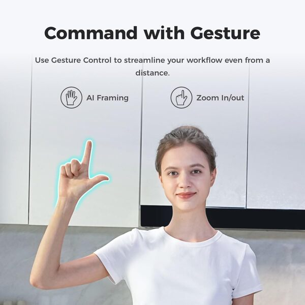 OBSBOT Meet 2 4K AI Framing Autofocus Webcam with HDR and Gesture Control