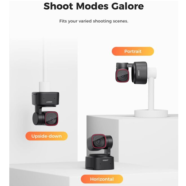 OBSBOT Tiny 2 Lite 4K AI Tracking PTZ Webcam with Gesture Control & HDR