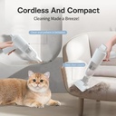 PAPIFEED Mini Handheld Vacuum For Pet Hair Or Car Use Quiet and Wireless