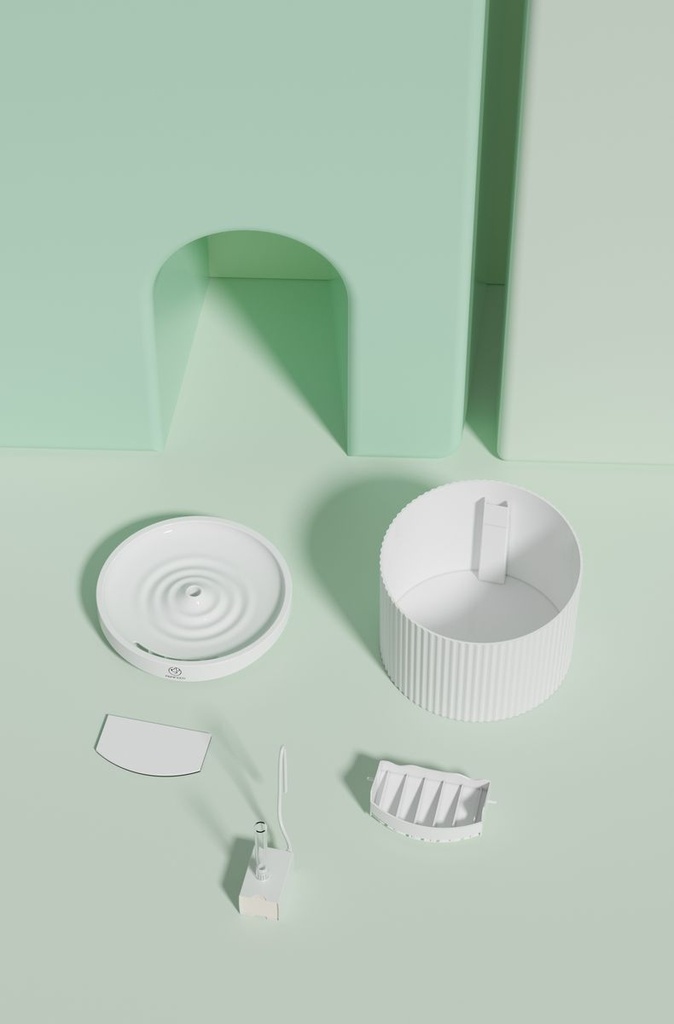 PAPIFEED Modern Automatic Silent Pet Water Fountain Dispenser 2L PF008