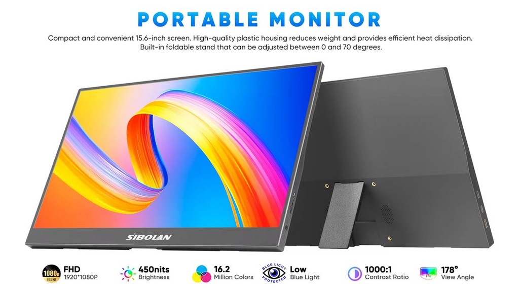 XX SIBOLAN PORTABLE MONITOR 15.6 INCH S14 1920*1080