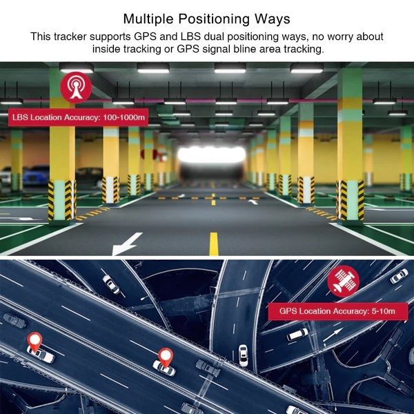 TKSTAR GPS Tracker - Waterproof Magnetic Vehicle Locator, Long Battery Life