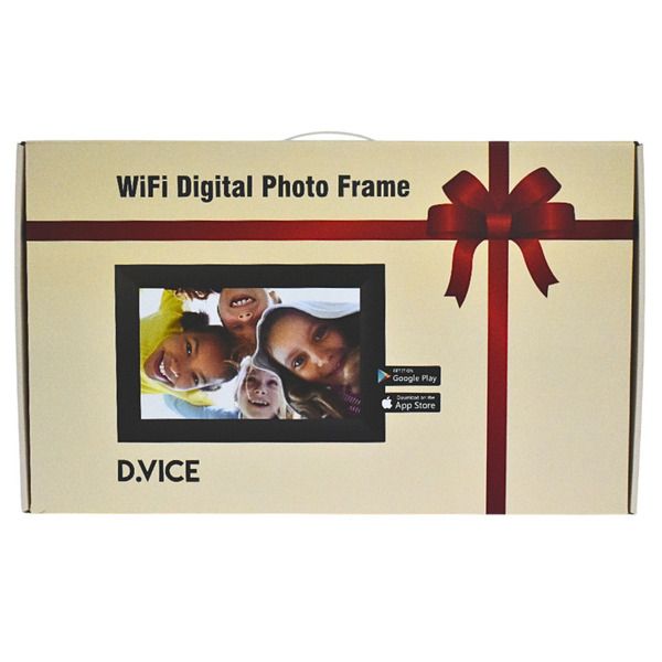 D.vice 15.6" Smart WiFi Digital Photo Frame 32GB Touchscreen - White Oak