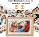 D.vice 15.6" Smart WiFi Digital Photo Frame 32GB Touchscreen - White Oak