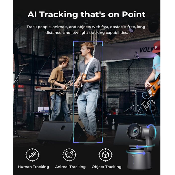 OBSBOT Tail Air NDI 4K AI Tracking Streaming Camera with Gesture Control