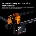 ACMER P1 S Pro 6W Laser Engraver & 72W Cutter, 380x370mm, High Precision