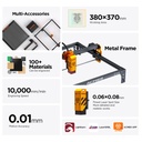 ACMER P1 S Pro 6W Laser Engraver & 72W Cutter, 380x370mm, High Precision