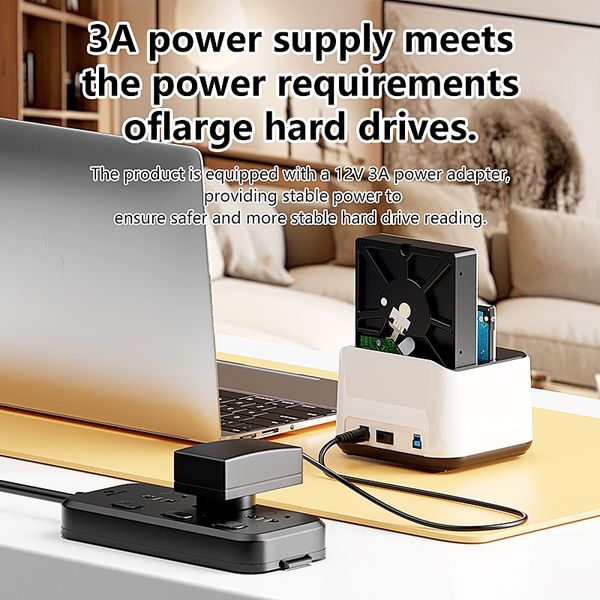 Blueendless USB 3.0 to Dual 2.5"/3.5" SATA HDD/SSD Docking Station 