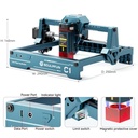 SCULPFUN C1 3W Mini Laser Engraver Portable Wood Acrylic Cutting Machine