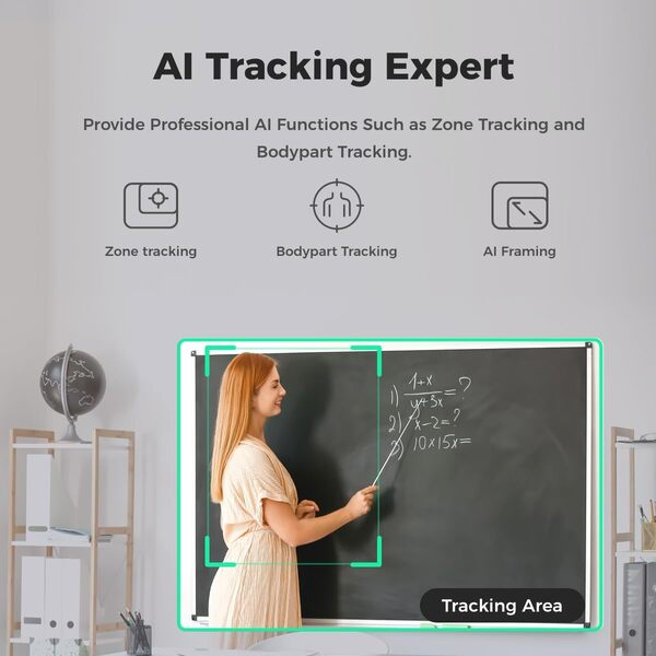 OBSBOT Tiny SE 1080P 100FPS AI Tracking PTZ Webcam with Gesture Control