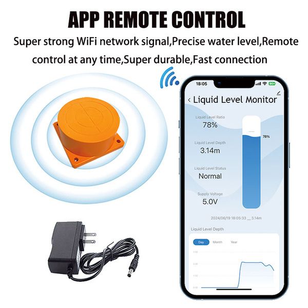 Moray Tuya WiFi Smart JoJo Water Tank & Oil Level Monitor - Remote Control