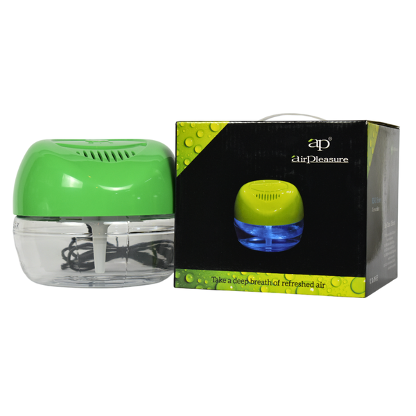 Air Pleasure Silent Air Purifier & Aroma Humidifier with LED Lights - Green