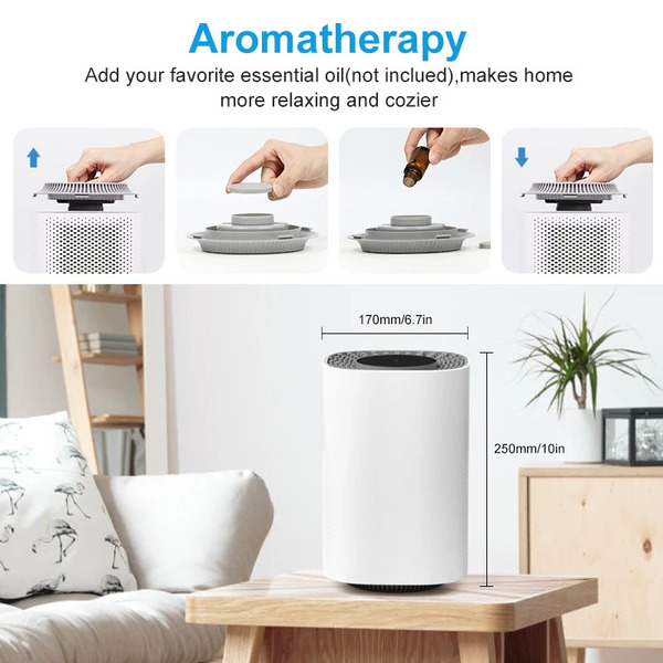 XX AROMACARE True HEPA Air Purifier with Fragrance Sponge, 3-Speed Fan & Timer  