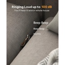 Atuvos Waterproof Smart GPS Tracker/ Locator Dog Smart Tag with App Control - Black