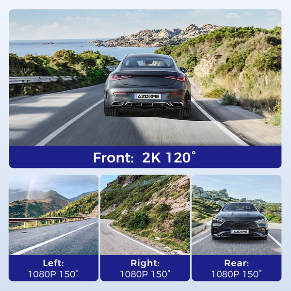 AZDOME M660 4K 4-Channel Dash Cam - 128GB EMMC, 5G WiFi, GPS, Bluetooth and more