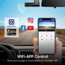 AZDOME M330 FHD Dash Cam - 1080P Front Camera with Built-in WiFi, Voice Control