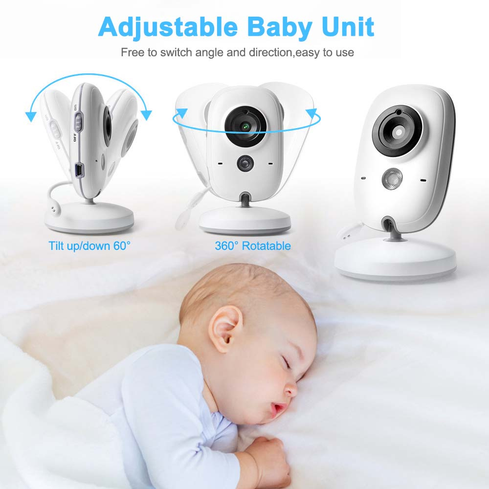 Wireless 3.2" Video Baby Monitor with Audio & Night Vision and Vox