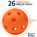 IANONI Pickleball Balls - Quality Pickle Balls for Pickle, Padel, and More - Orange 12 pack (12x6729)