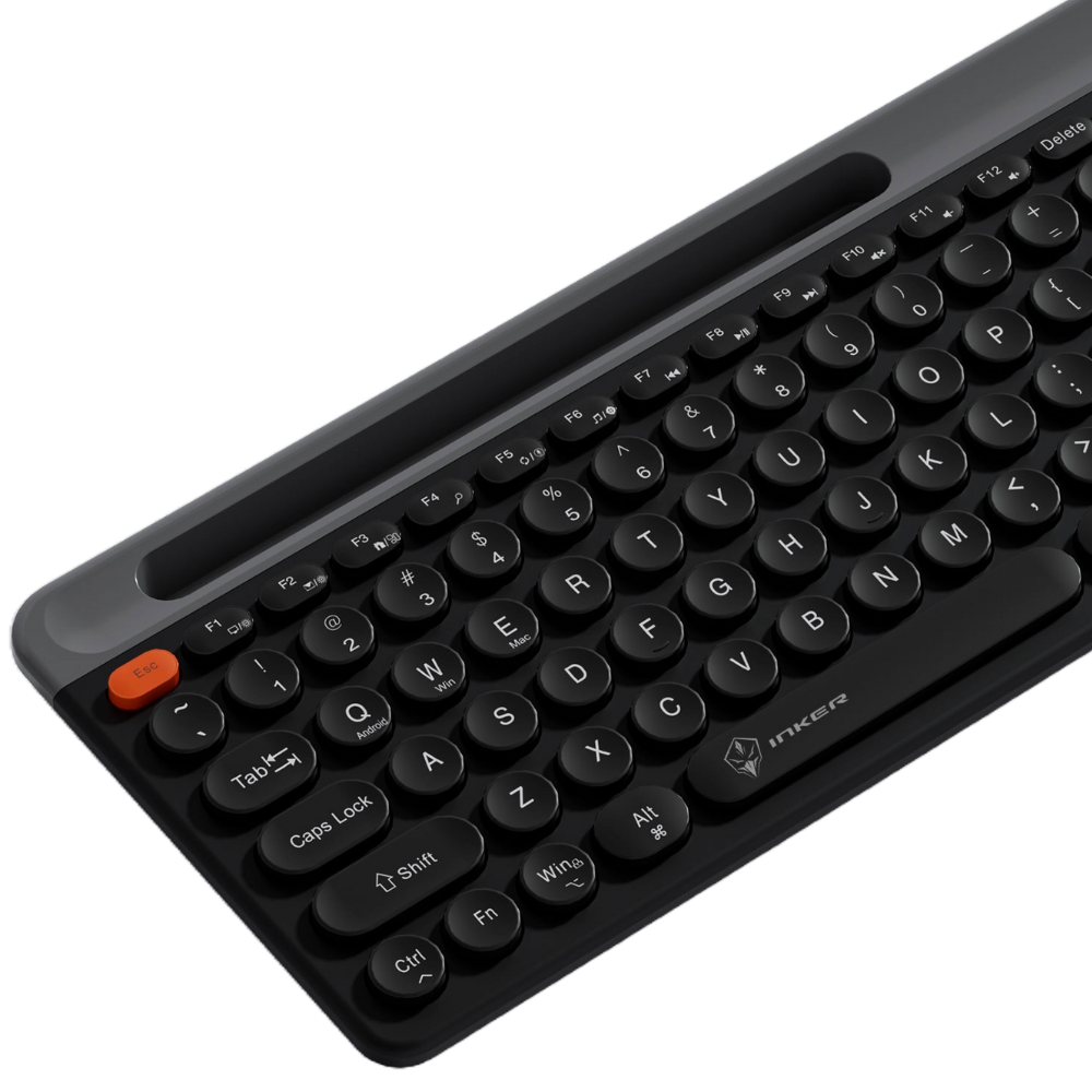 INKER H78 Wireless Keyboard and Mouse Combo - LED Backlit Keyboard - Black