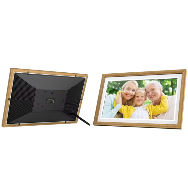 10-Inch WiFi Digital Photo Frame - Touch Screen, 32GB ROM, Frameo App