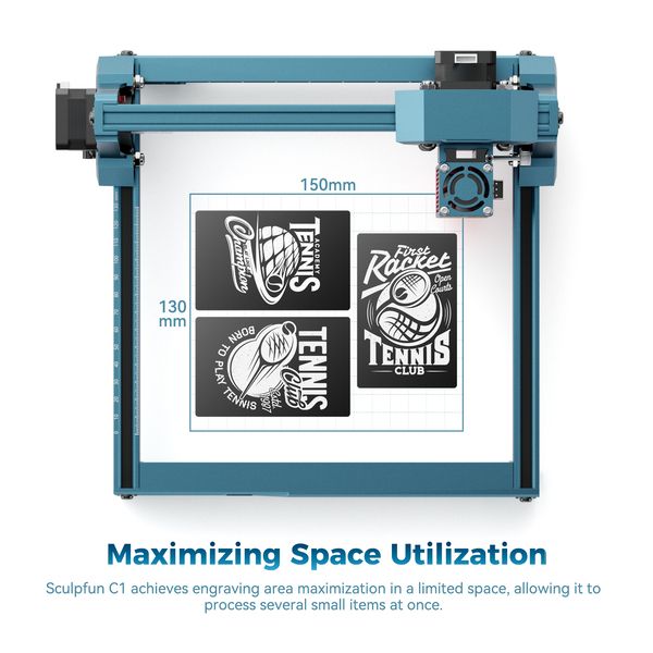 SCULPFUN C1 3W Mini Laser Engraver Portable Wood Acrylic Cutting Machine