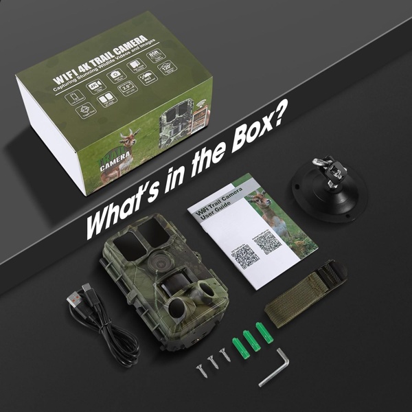 BSTCAM T660 4K Trail Camera with 48MP Photo and 120 PIR Motion Detection