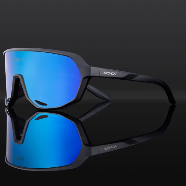 SCVCN Luxury Windproof Ourdoor Cycling Sunglasses - Sports Eyewear - Dark Blue