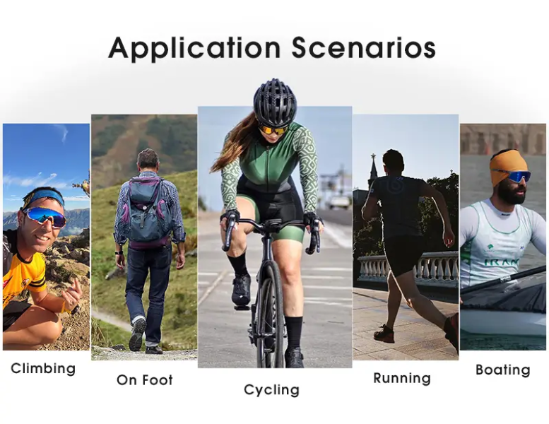 SCVCN Luxury Windproof Ourdoor Cycling Sunglasses - Sports Eyewear - Dark Blue