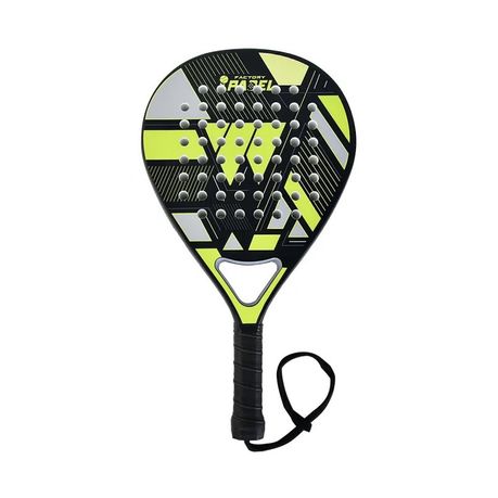 Whizz Padel Carbon Fibre Factory Padel Racket Bat - Green-Black