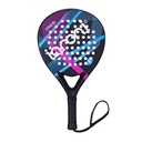 Ianoni Padel Racket - Carbon Fiber Surface With Eva Memory Flex Foam Racquet - Black Purple