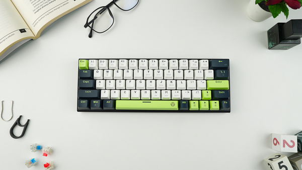 XX Fantech Mechanical Gaming Keyboard - 63 Keys, RGB Lighting, Wired USB-C - White