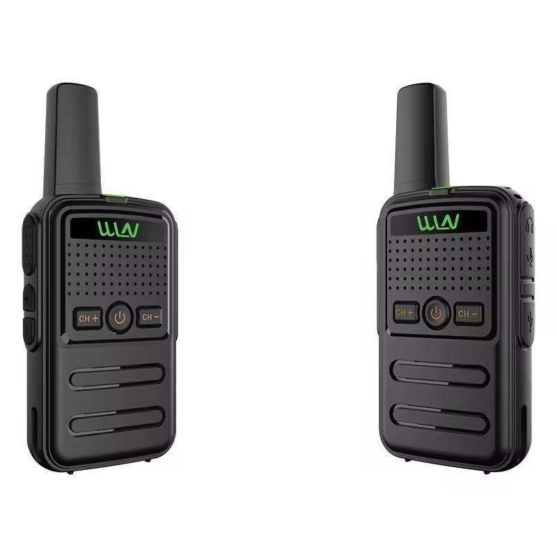 WLN Slimline Professional Two Way Radio Walkie Talkie - 2 Pack