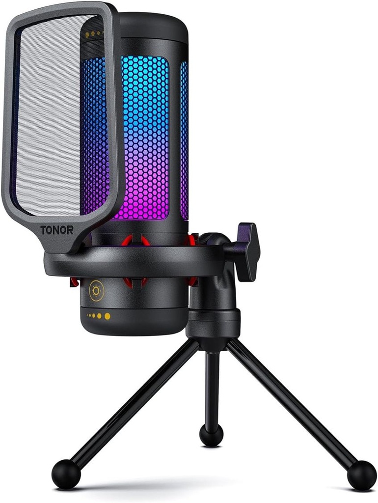 TONOR Gaming Mic, USB Microphone for PC Computer, Cardioid Condenser Mic