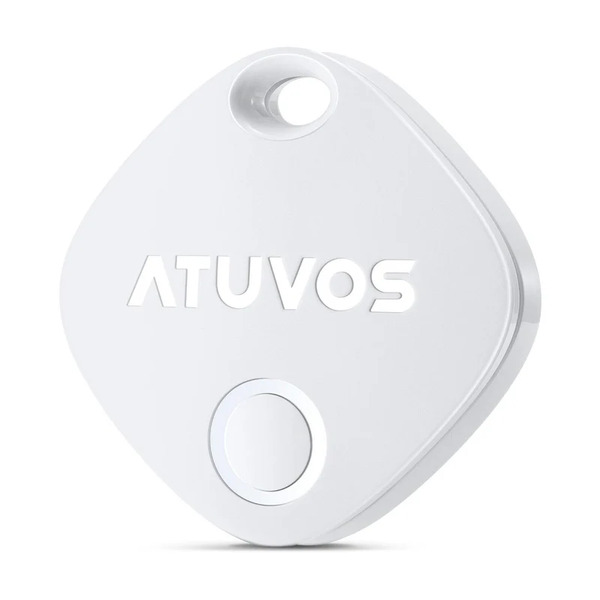 Atuvos Waterproof Smart GPS Tracker/ Locator Dog Smart Tag with App Control - White