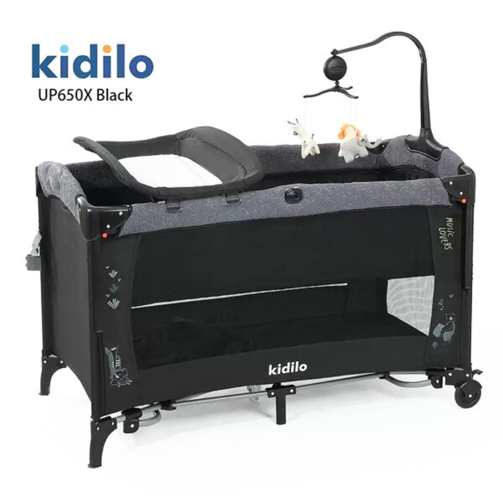 XX Kidilo Baby bed UP650X Black