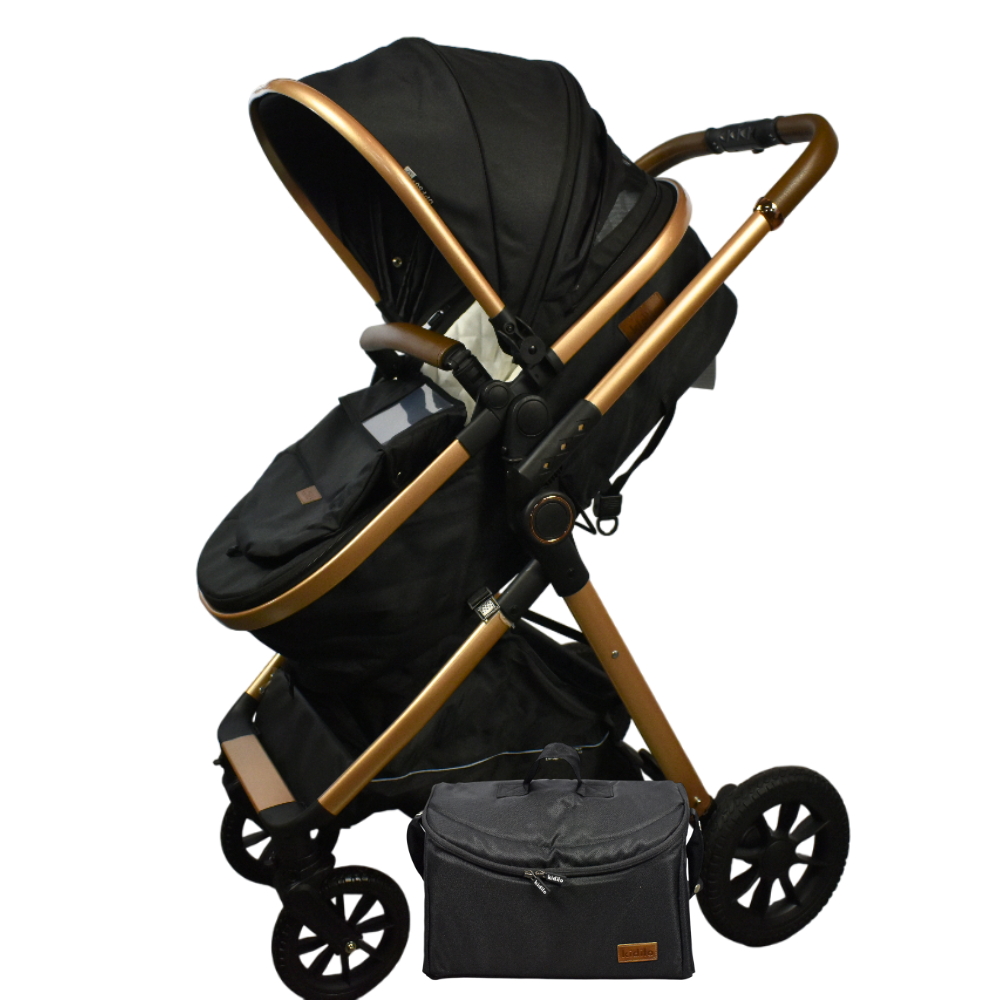 XX Kidilo Baby Stoller V8 Black