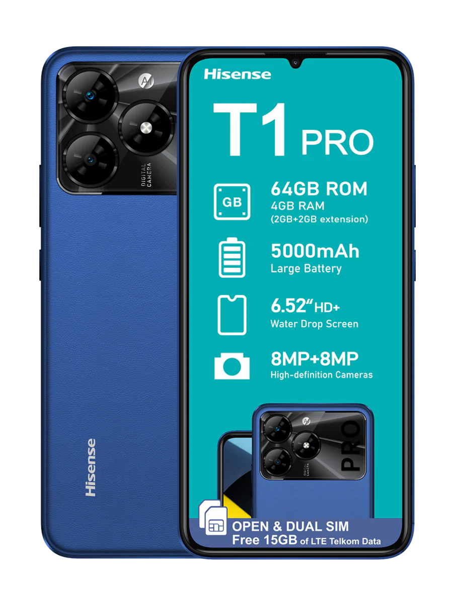 Device New 6.5 HISENSE T1 PRO 4GB 64GB HLTE245E BLUE 