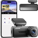 AZDOME M200 Mini Dash Cam 1080P Front Hidden Windshield Mount, 24H Parking Mode