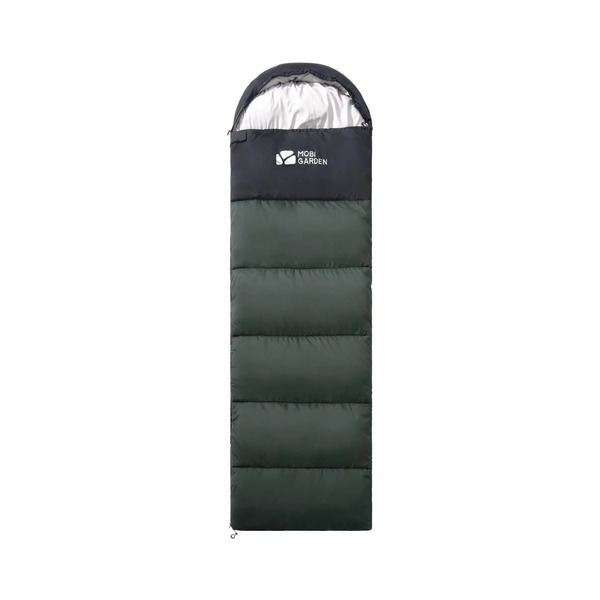 Mobi Garden Lightweight Envelope Camping Sleeping Bag for Adults - Green - 1.8