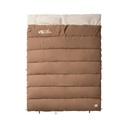 Mobi Garden Double Sleeping Bag - 3.2kg Ultra-Wide 2-Person Sleeping Bag - Brown