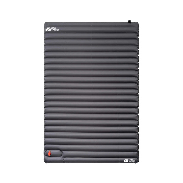 Mobi Garden 9cm Camping Air Mattress - Single or Double Inflatable Pad - Grey - Double