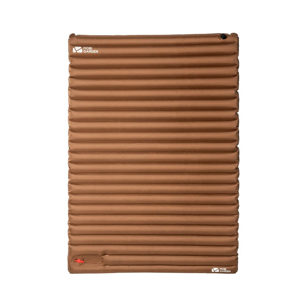 Mobi Garden 9cm Camping Air Mattress - Single or Double Inflatable Pad - Brown - Double