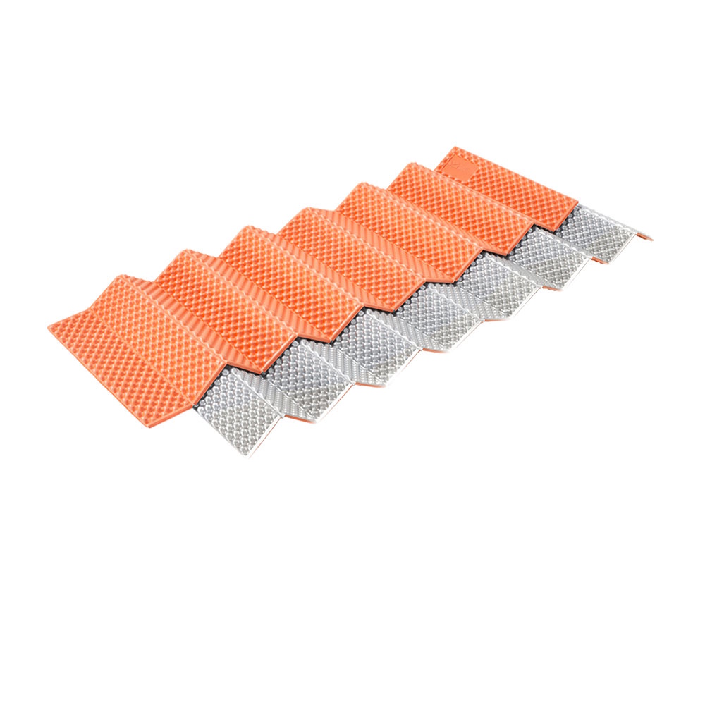 Mobi Garden Sleeping Mat -Insulated Foam Camping Pad , Foldable Lightweight - Orange