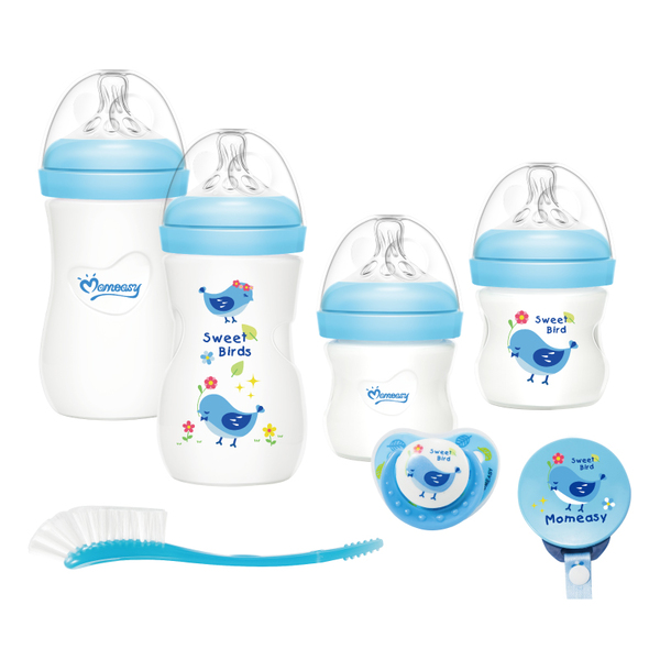 XX MOMEASY BABY FEEDING BOTTLE SET 240ML BLUE