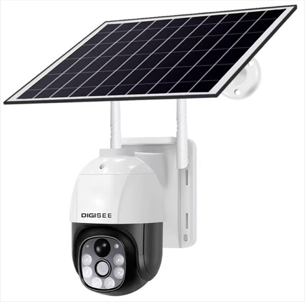Digisee Solar PTZ Security Camera - 3MP HD, Dual Light, Full-Color NV