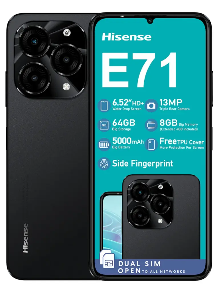 Hisense E71 4G Dual Sim 64GB - Black