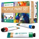 Norberg & Linden LG61 Acrylic Paint Set | 60 Tubes for Canvas & Crafts