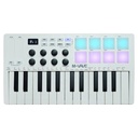 M-VAVE 25 Key, 8 Pads & 8 Knobs USB MIDI Keyboard Controller with Bluetooth - WHITE