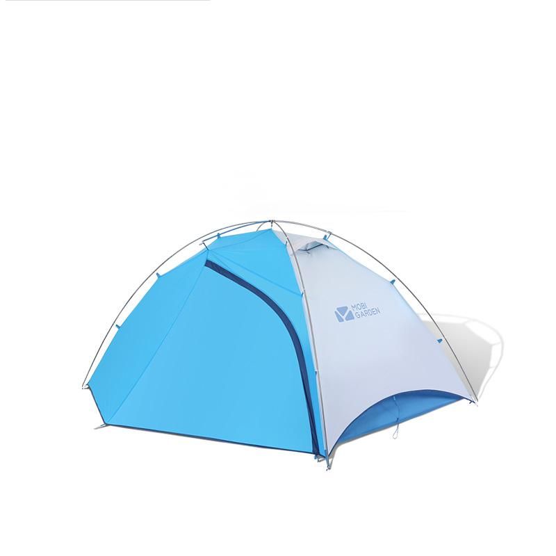 Mobi Garden Backpacking Tent - Lightweight Dome Shelter with Carry Bag - Blue